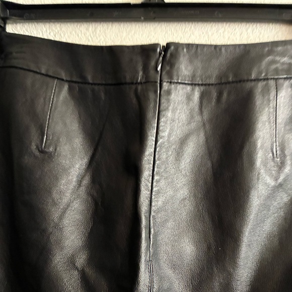 BB Dakota Casual Leather Party Mini Skirt Black 8 - Picture 6 of 16